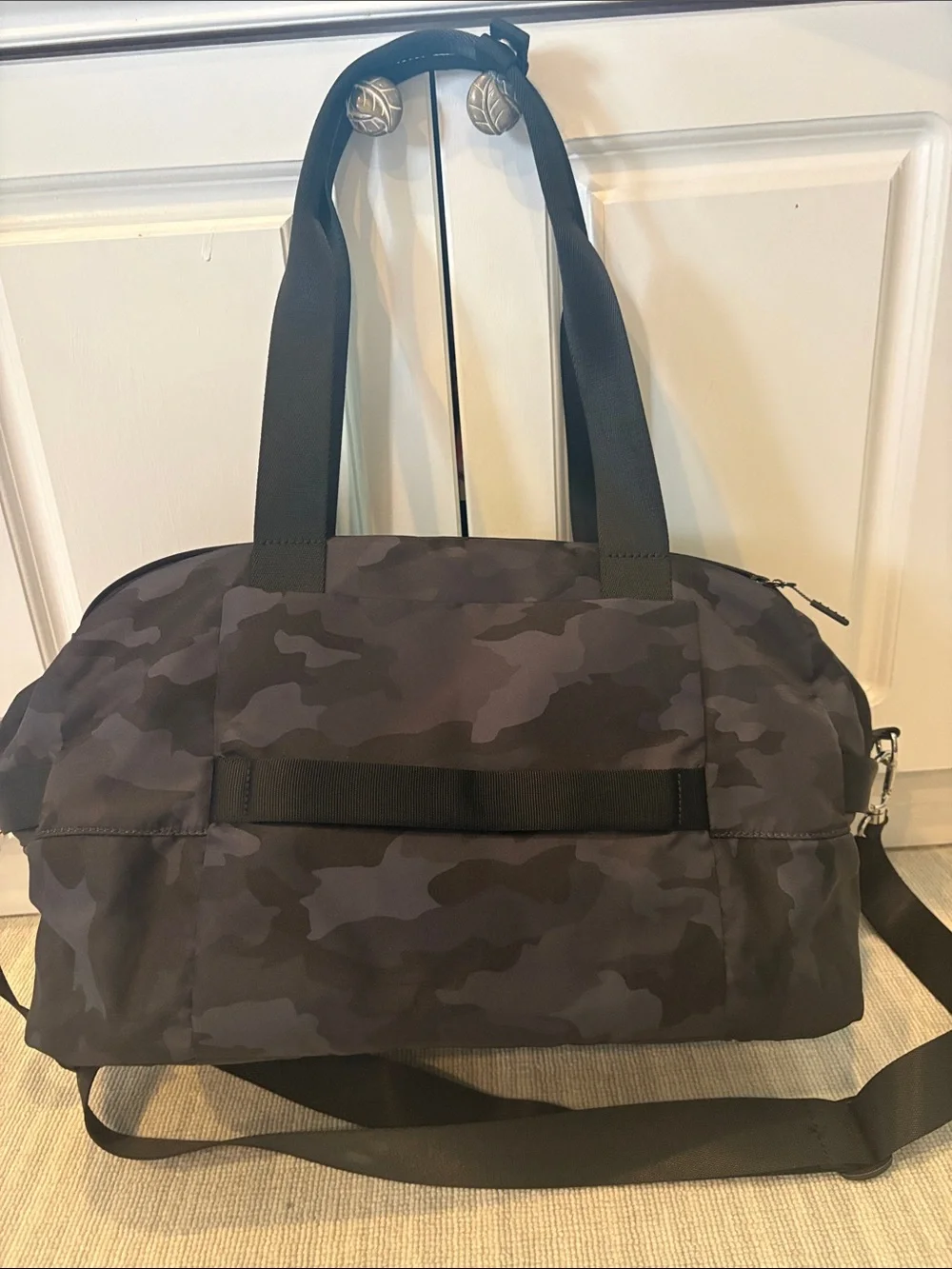 lululemon City Adventure duffle Bag, 29L. Gray Black Camo. NEW!